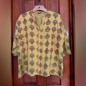 Upcycled Indian dress made into a top.